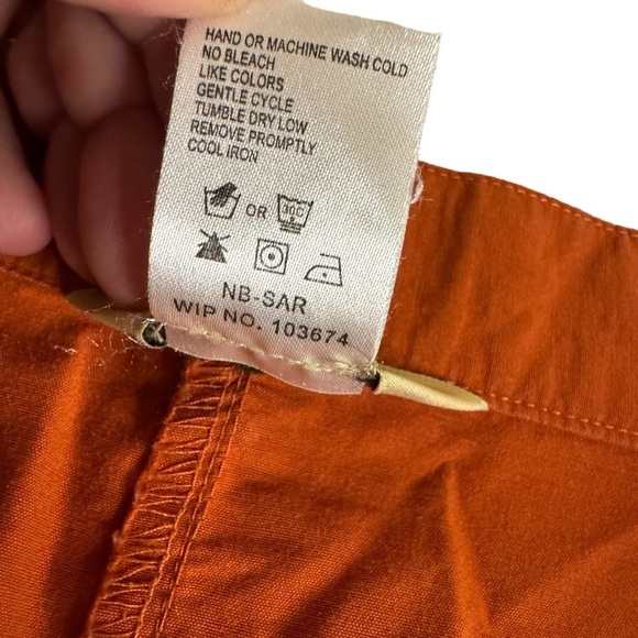 Woolrich Skirt Ruched Sides Henna Burnt Orange Color Women's Size 8 - Picture 4 of 8